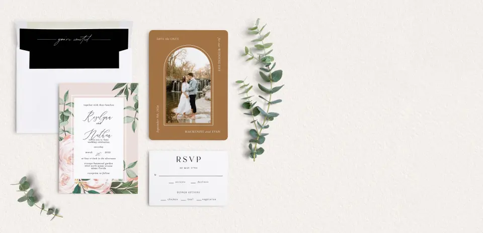Front of Save the Date Card