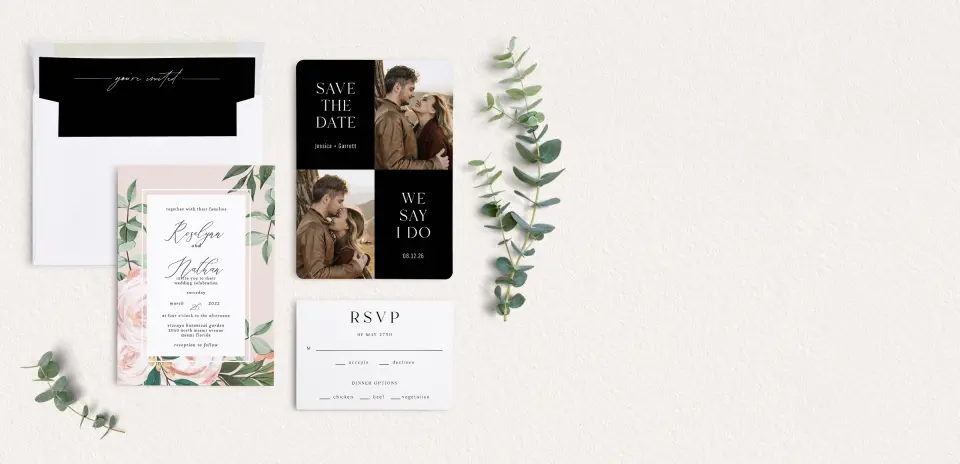 Front of Save the Date Card