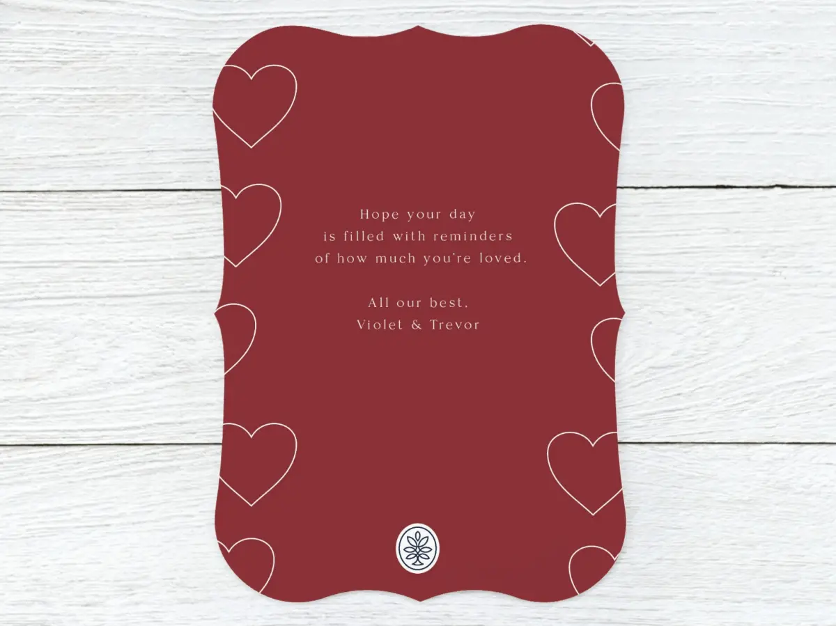 Save the Date Card Back