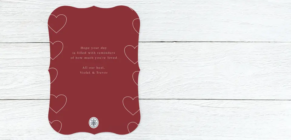 Save the Date Card Back