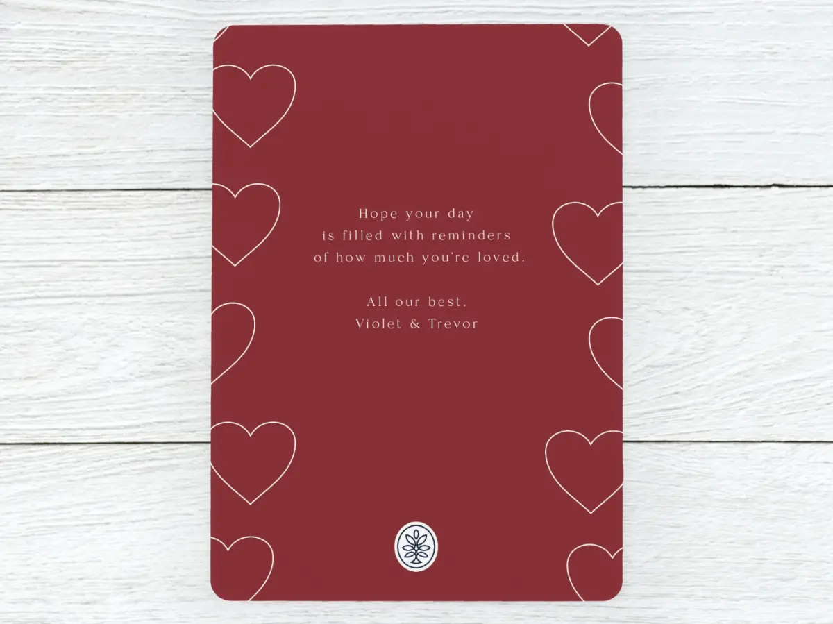Save the Date Card Back