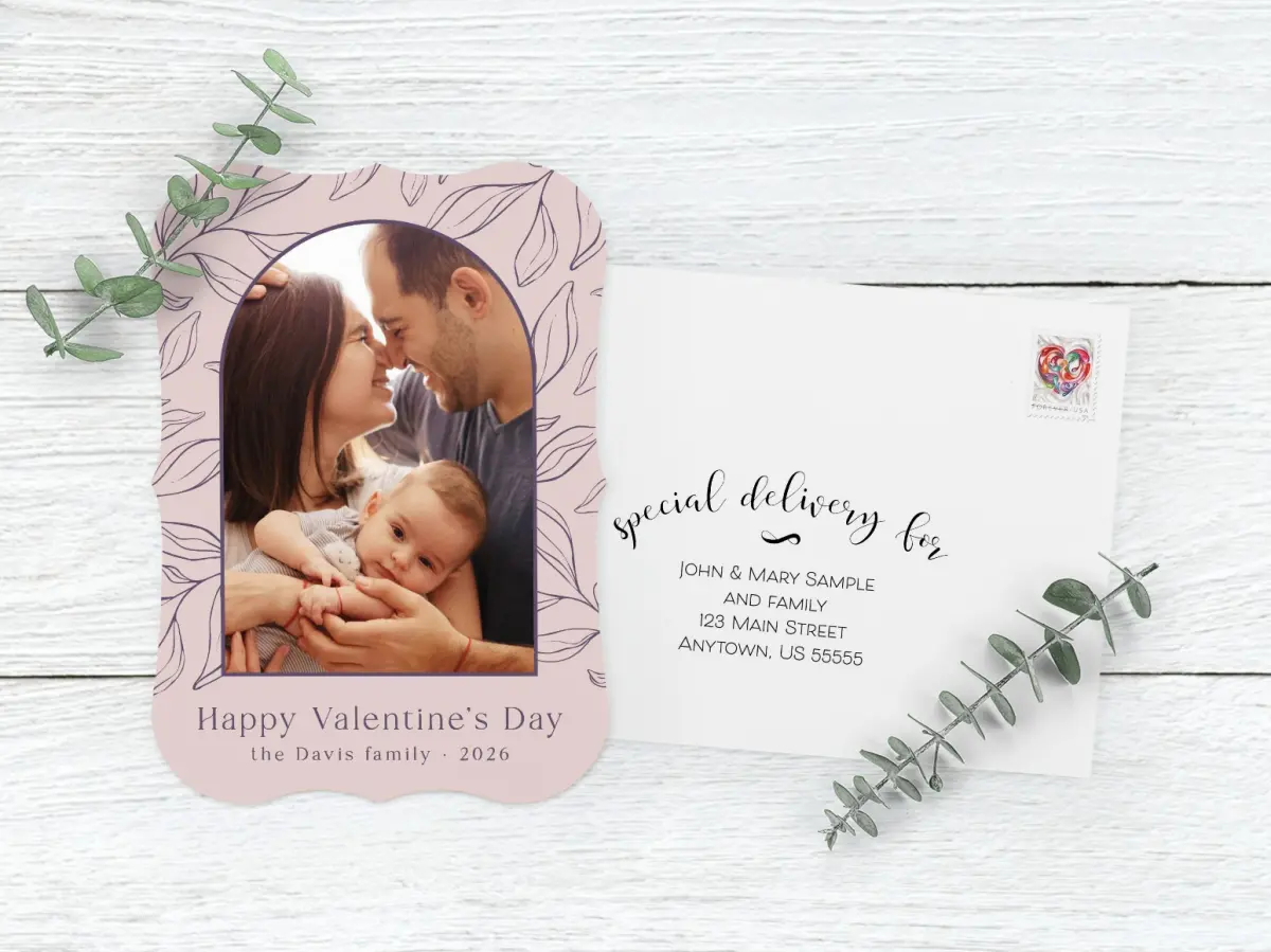 Save the Date Card with Optional Guest Addressing Service