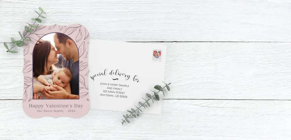 Save the Date Card with Optional Guest Addressing Service