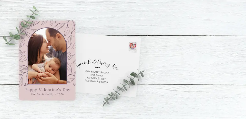 Save the Date Card with Optional Guest Addressing Service