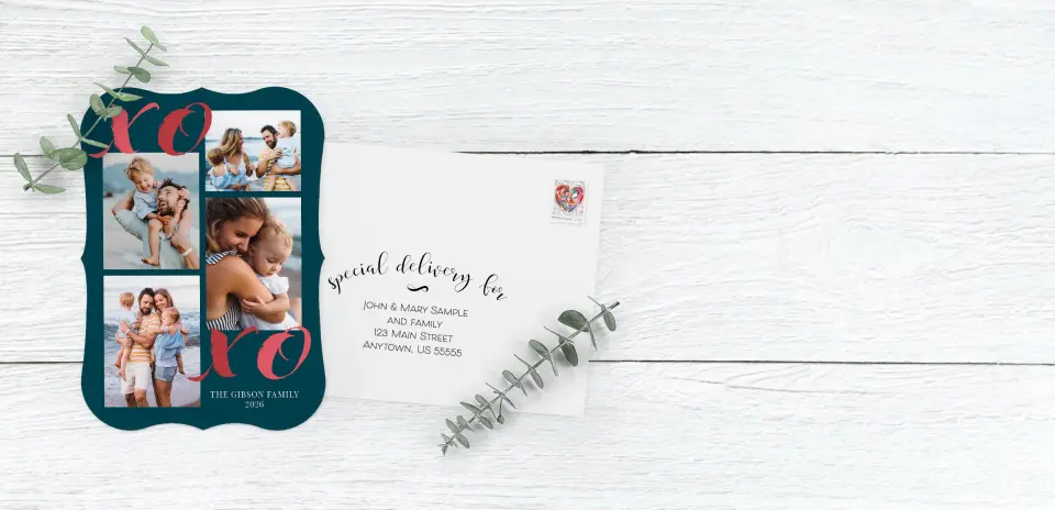 Save the Date Card with Optional Guest Addressing Service