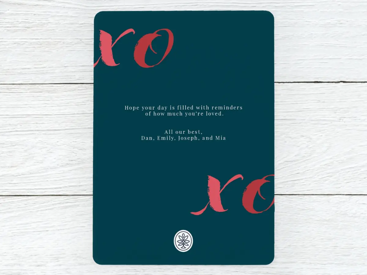 Save the Date Card Back