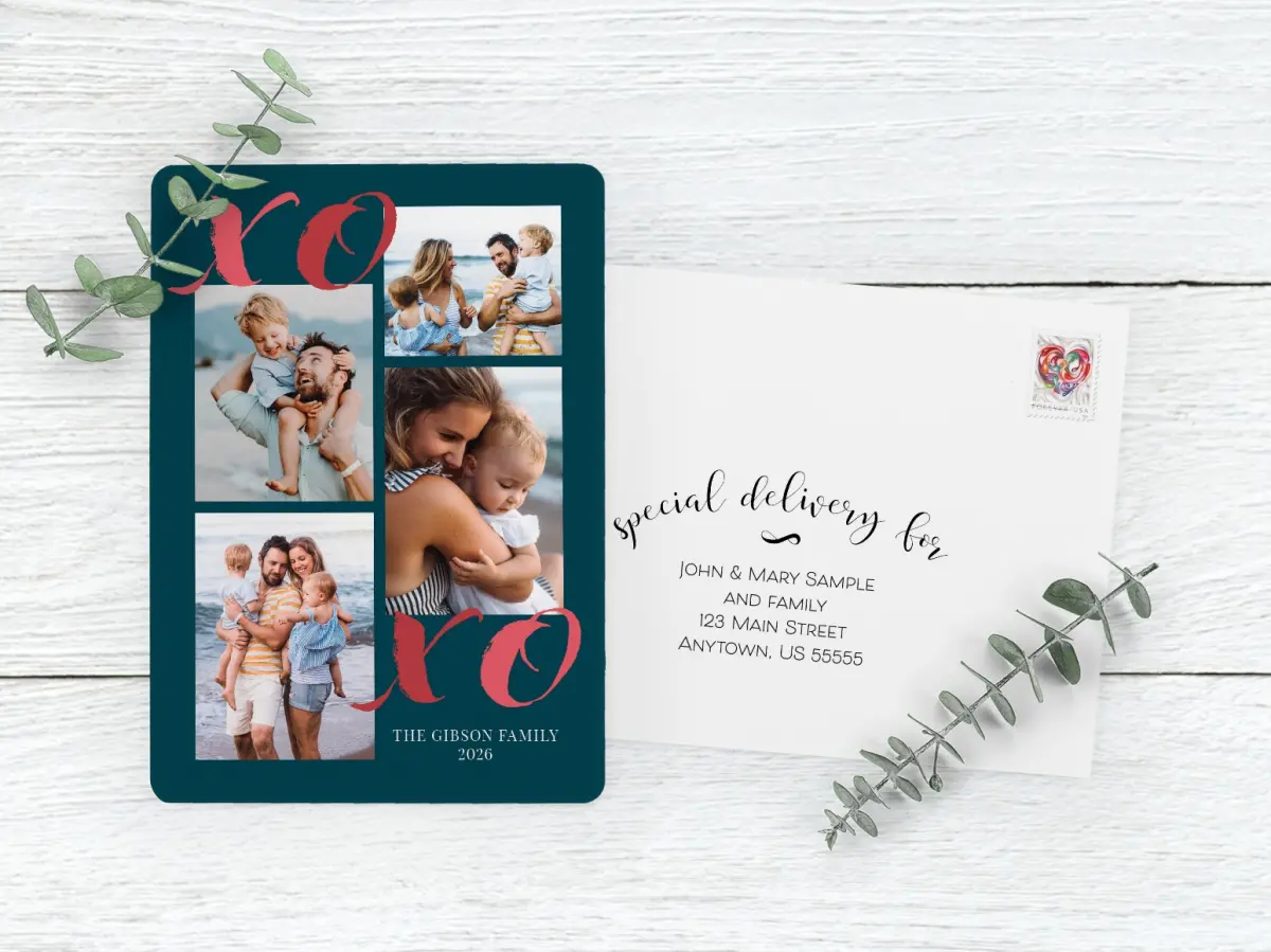 Save the Date Card with Optional Guest Addressing Service
