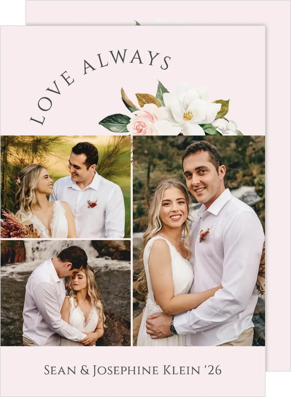 This is a 5" x 7" Valentine's Day Card called Love Always printed in full color on Premium Smooth paper