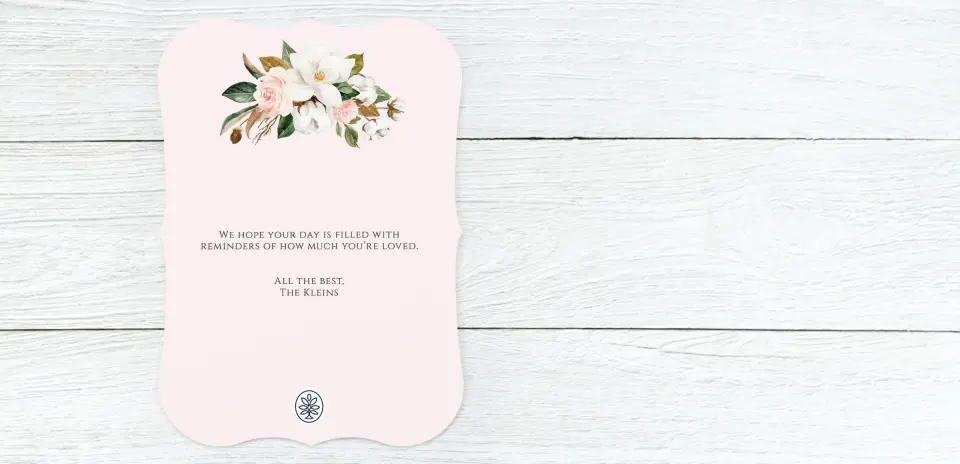 Save the Date Card Back