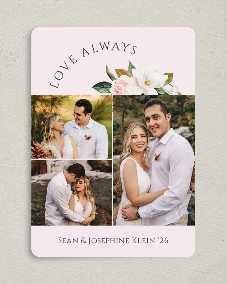 This is a 5" x 7" Valentine's Day Card called Love Always printed in full color on Premium Smooth paper