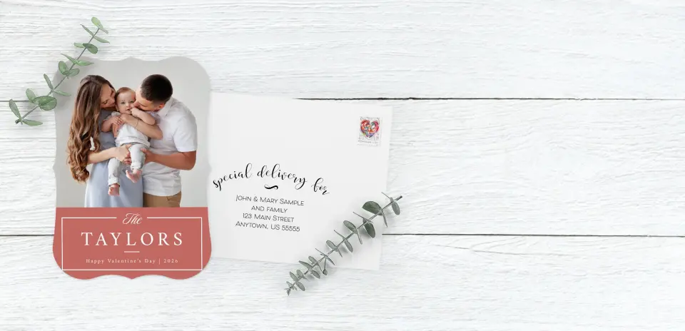 Save the Date Card with Optional Guest Addressing Service