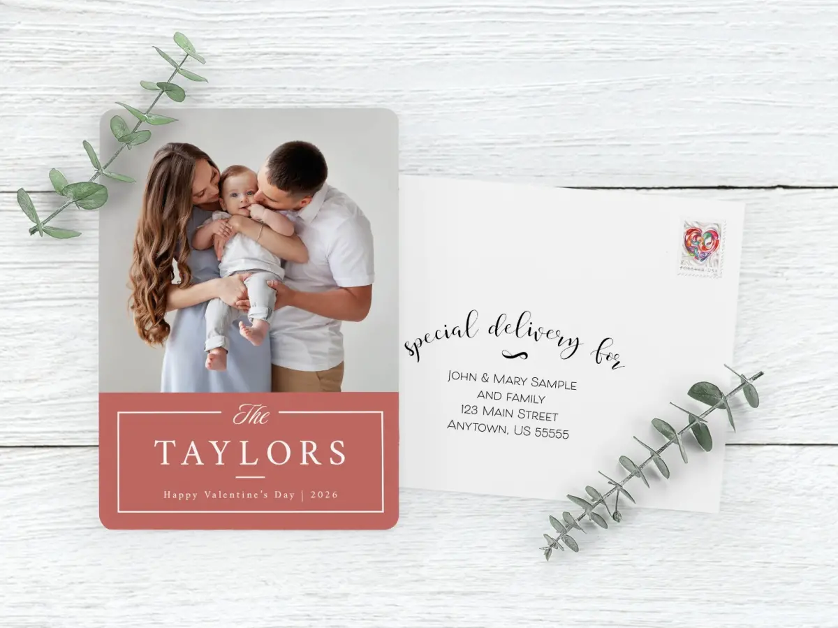 Save the Date Card with Optional Guest Addressing Service