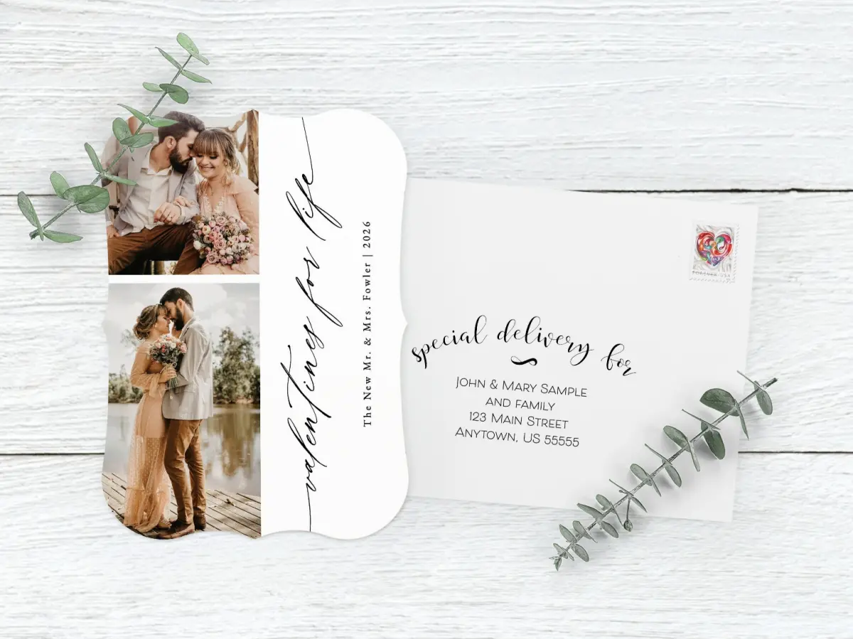 Save the Date Card with Optional Guest Addressing Service