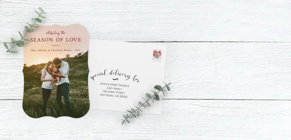 Save the Date Card with Optional Guest Addressing Service