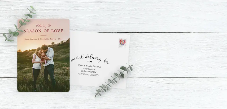 Save the Date Card with Optional Guest Addressing Service