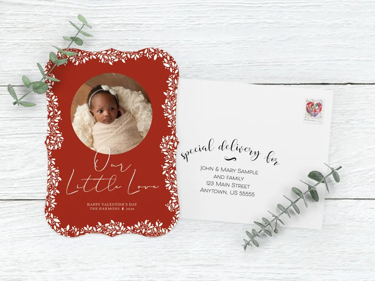 Save the Date Card with Optional Guest Addressing Service