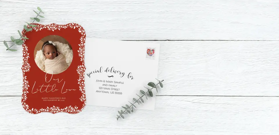 Save the Date Card with Optional Guest Addressing Service