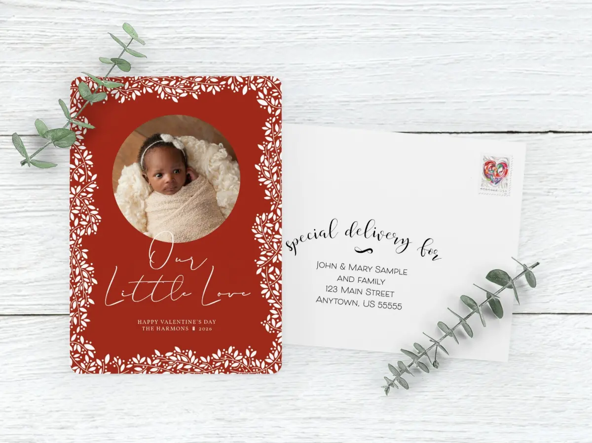Save the Date Card with Optional Guest Addressing Service