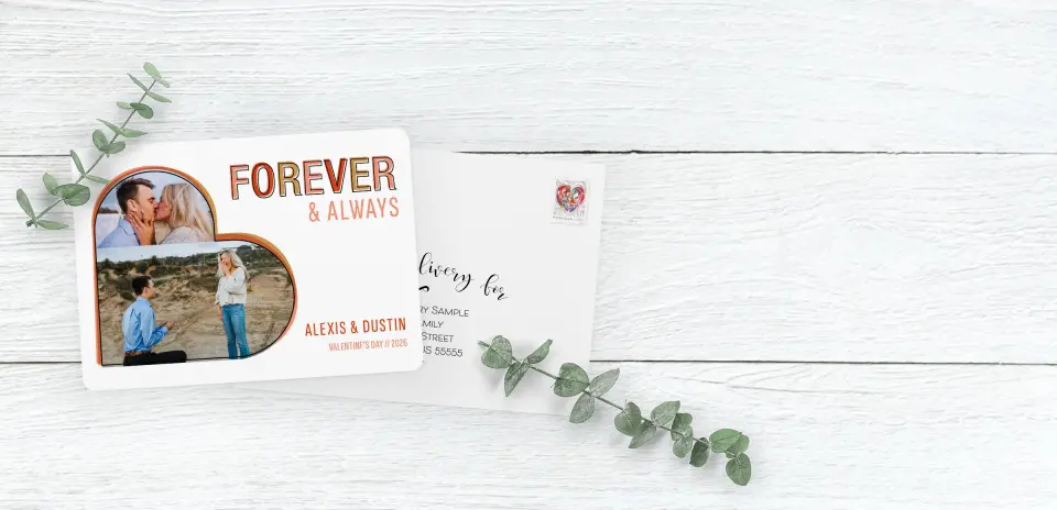 Save the Date Card with Optional Guest Addressing Service