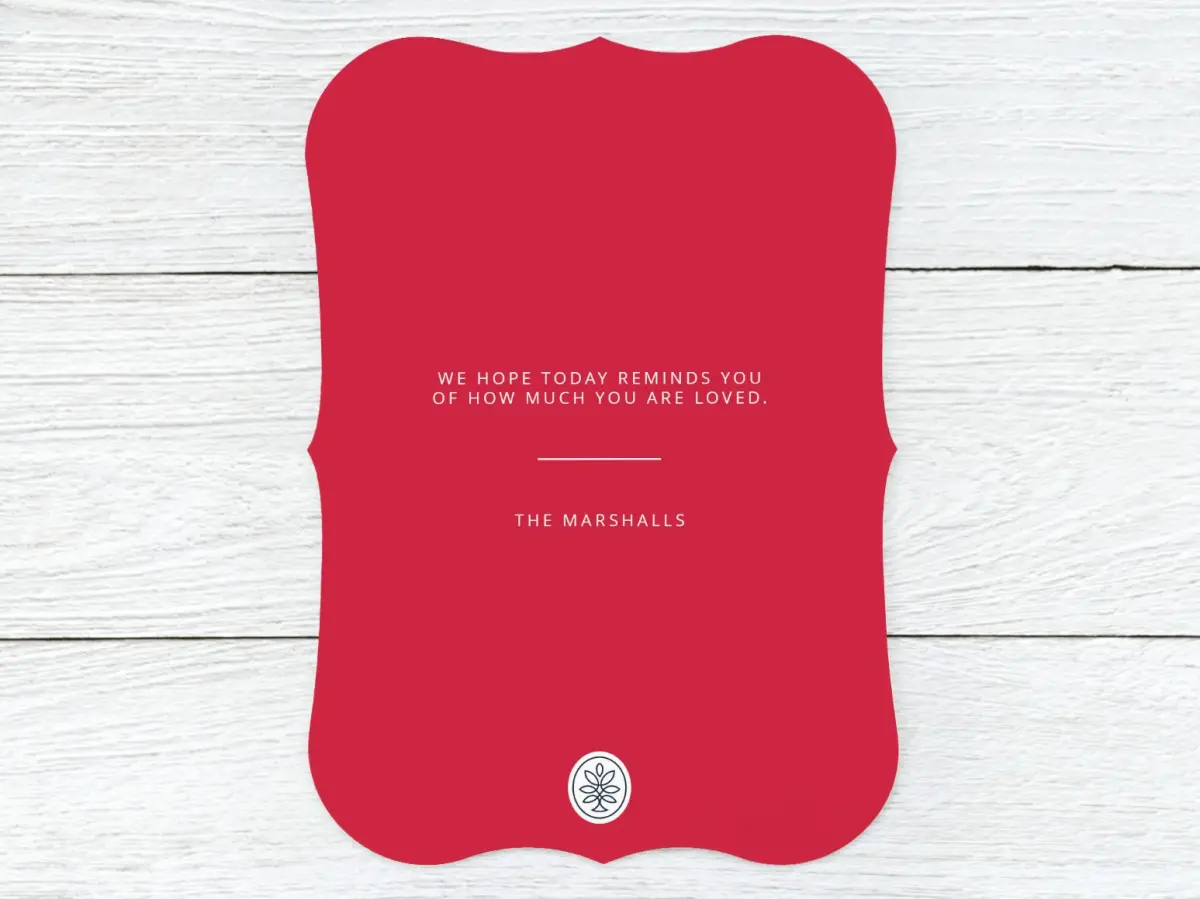 Save the Date Card Back