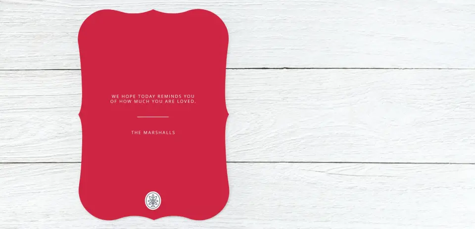 Save the Date Card Back