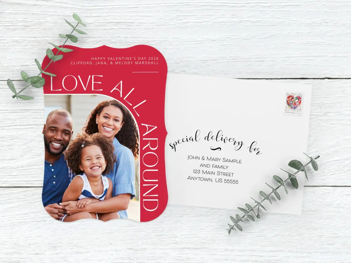 Save the Date Card with Optional Guest Addressing Service