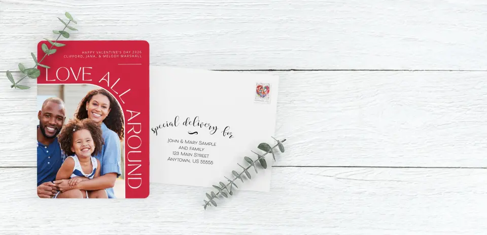 Save the Date Card with Optional Guest Addressing Service