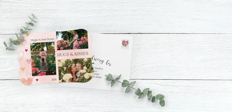 Save the Date Card with Optional Guest Addressing Service