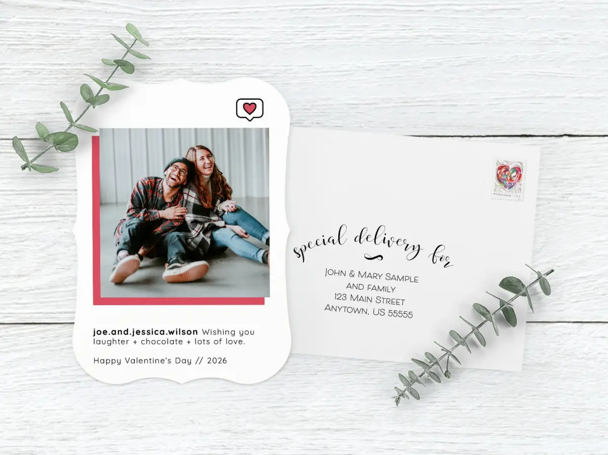 Save the Date Card with Optional Guest Addressing Service