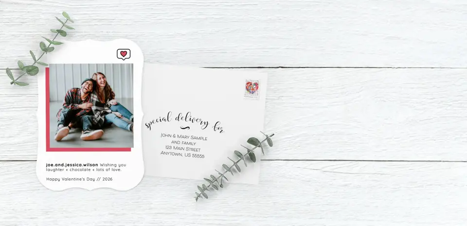 Save the Date Card with Optional Guest Addressing Service