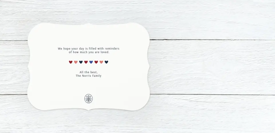 Save the Date Card Back
