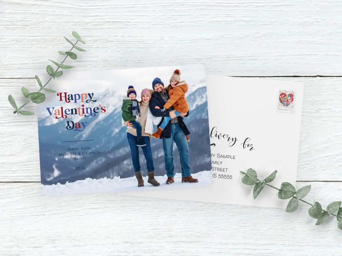 Save the Date Card with Optional Guest Addressing Service