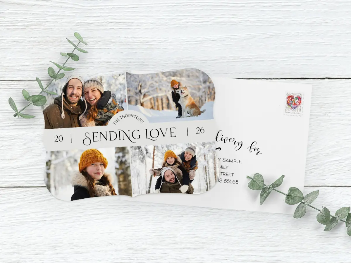Save the Date Card with Optional Guest Addressing Service