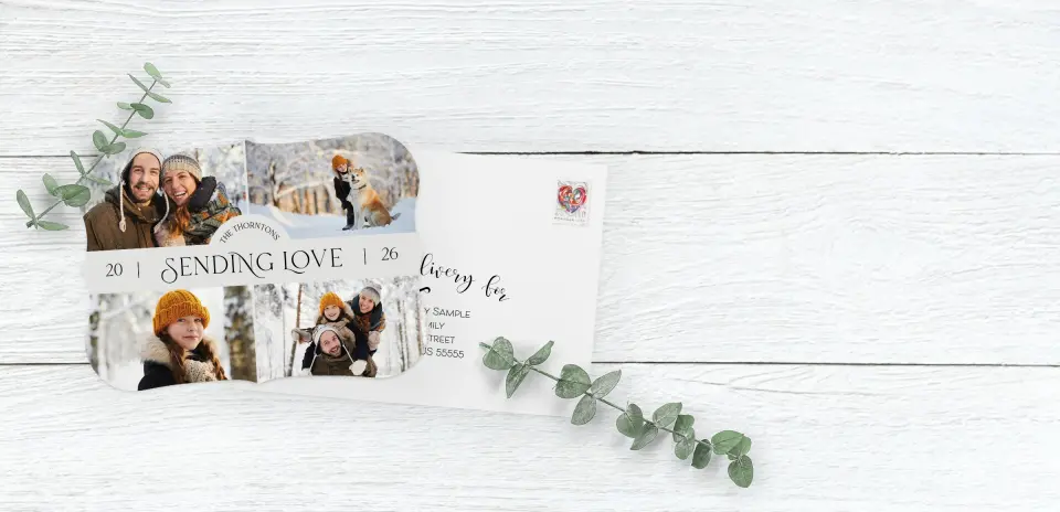 Save the Date Card with Optional Guest Addressing Service
