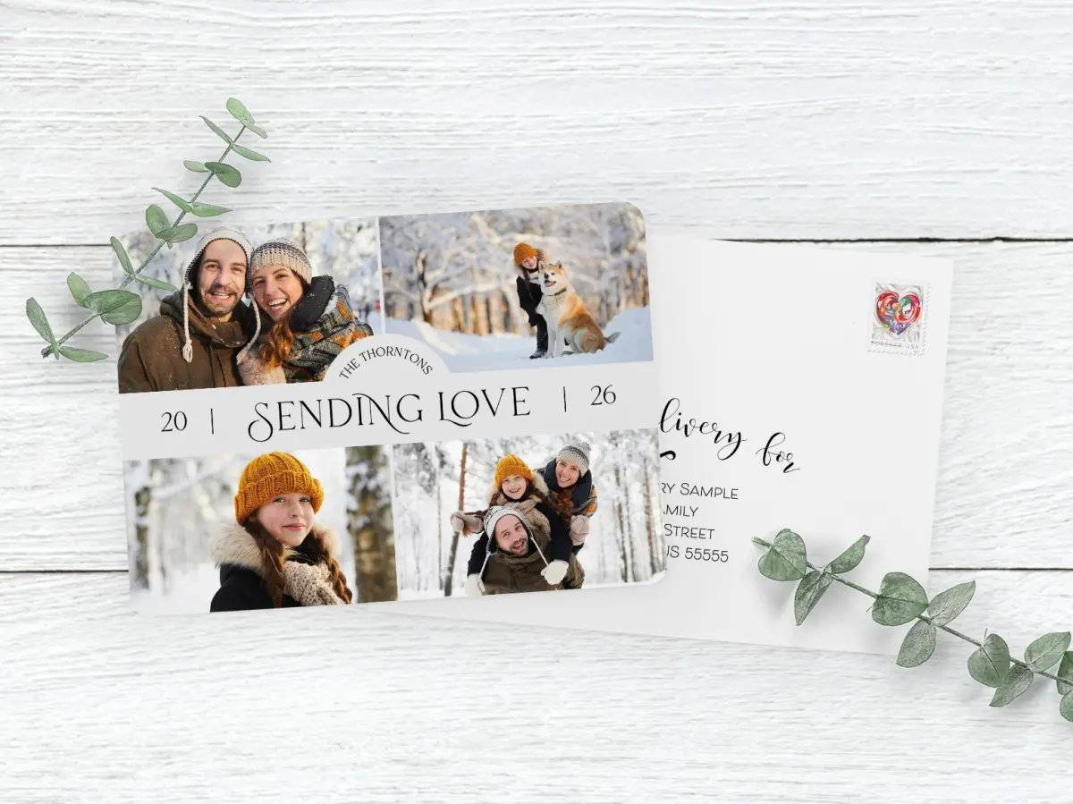 Save the Date Card with Optional Guest Addressing Service