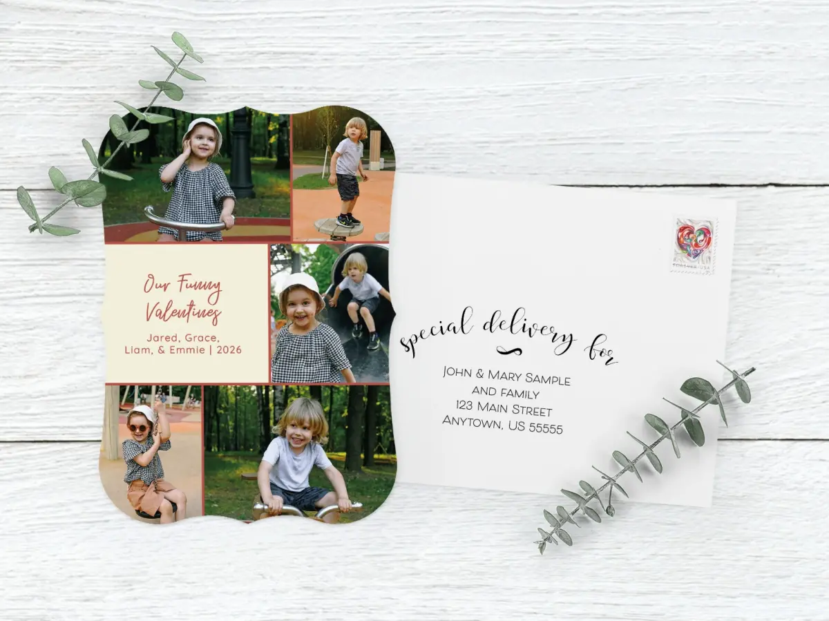 Save the Date Card with Optional Guest Addressing Service