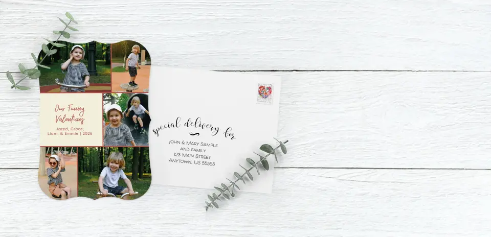 Save the Date Card with Optional Guest Addressing Service