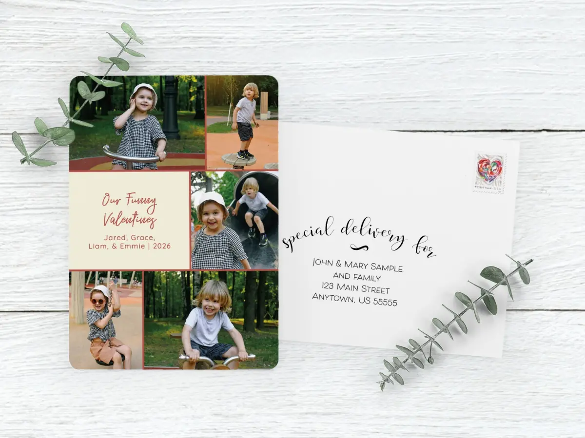 Save the Date Card with Optional Guest Addressing Service