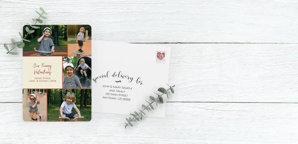 Save the Date Card with Optional Guest Addressing Service