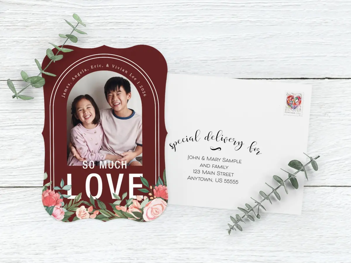 Save the Date Card with Optional Guest Addressing Service