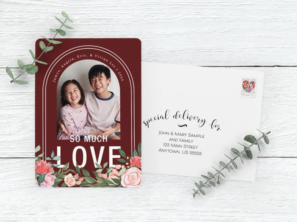 Save the Date Card with Optional Guest Addressing Service