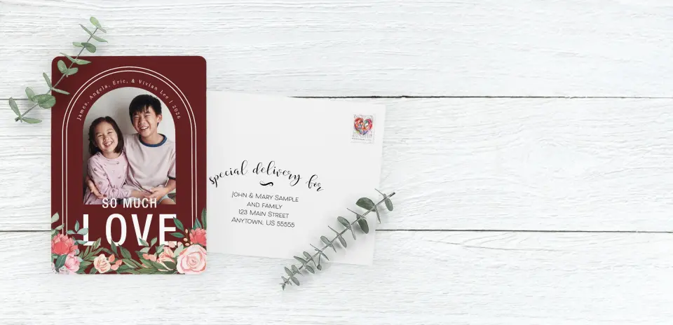 Save the Date Card with Optional Guest Addressing Service