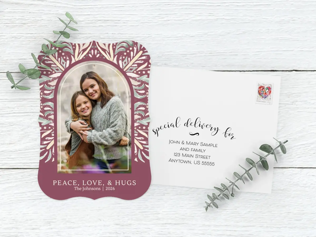 Save the Date Card with Optional Guest Addressing Service