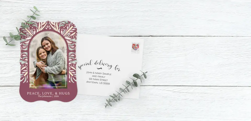 Save the Date Card with Optional Guest Addressing Service