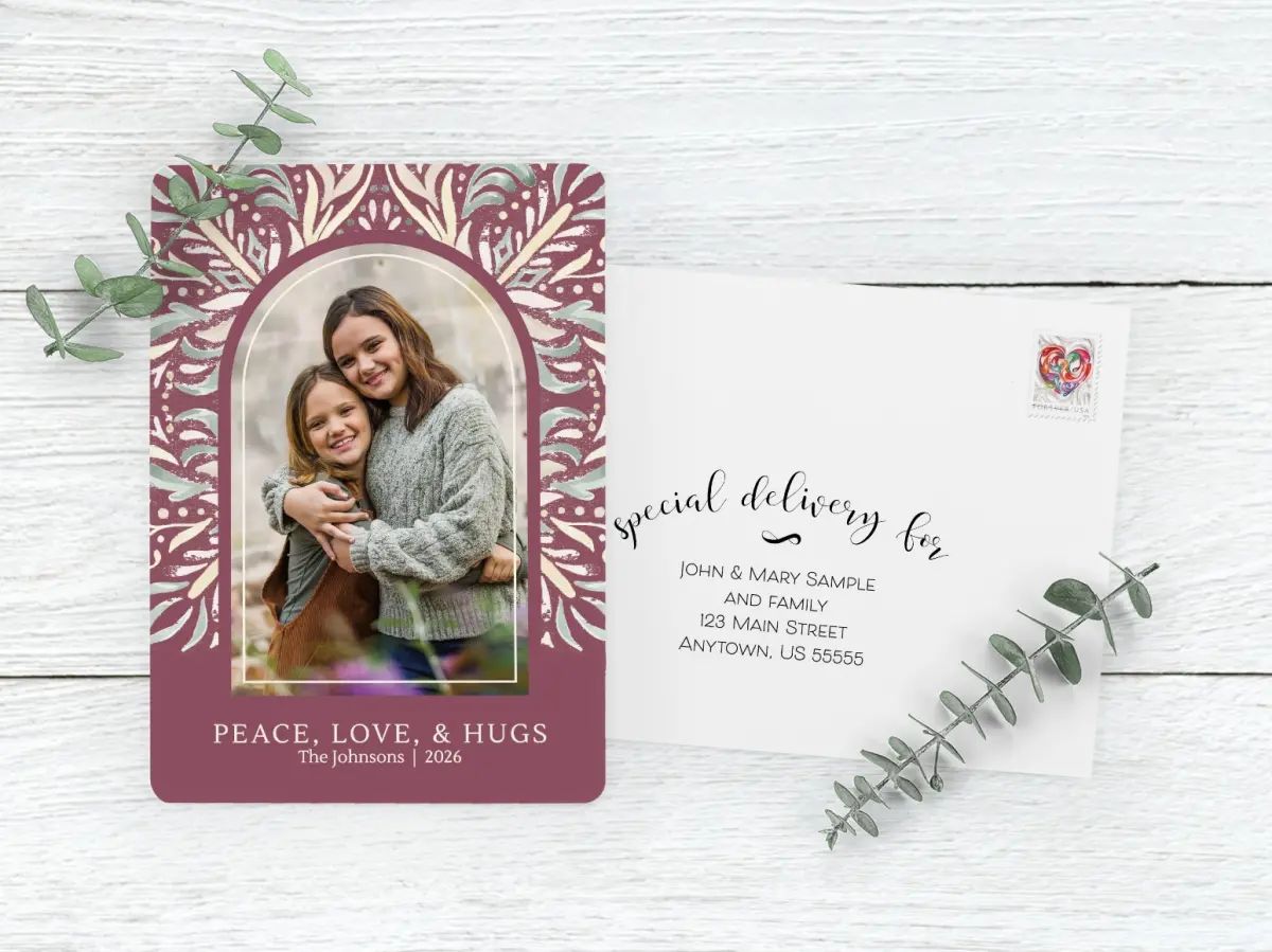 Save the Date Card with Optional Guest Addressing Service