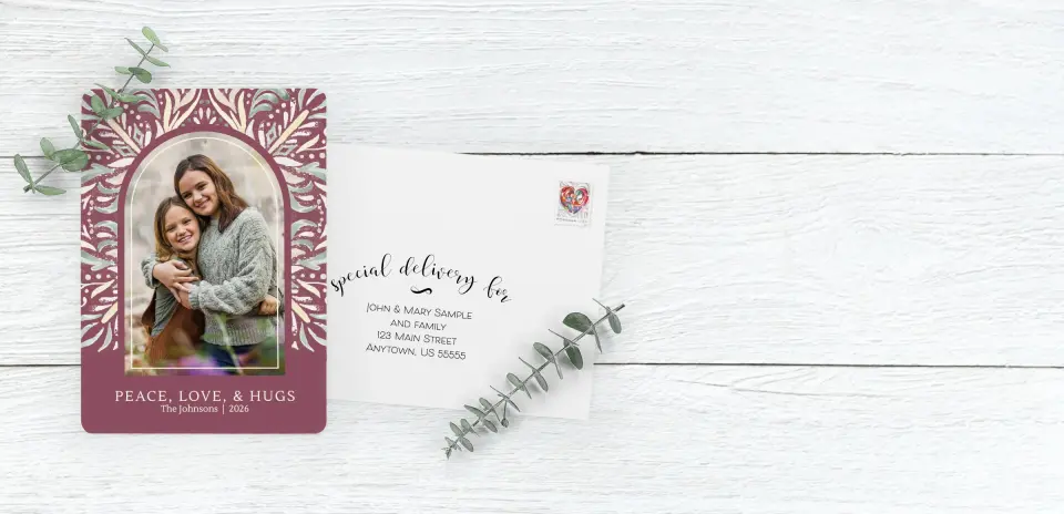 Save the Date Card with Optional Guest Addressing Service