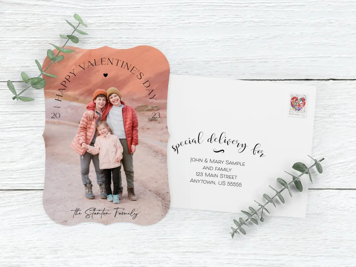 Save the Date Card with Optional Guest Addressing Service