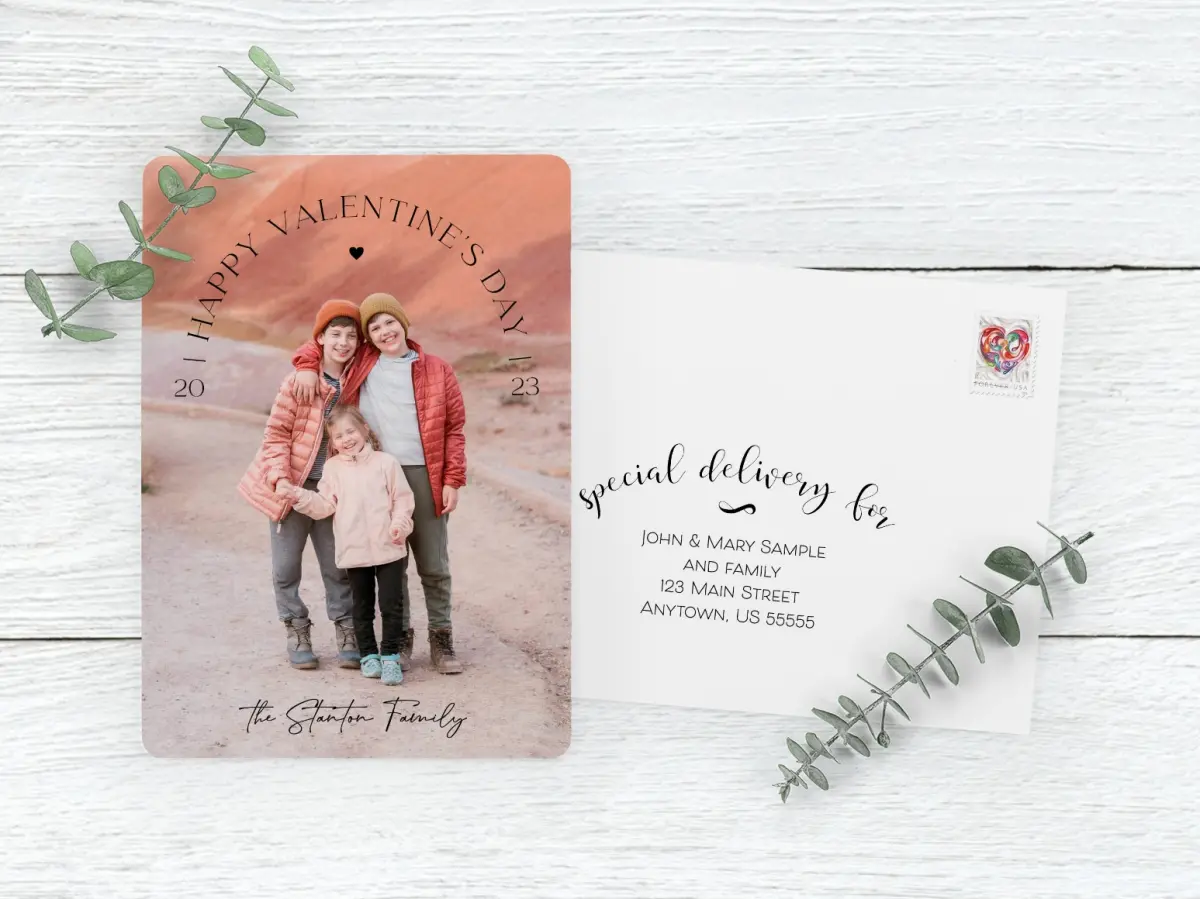 Save the Date Card with Optional Guest Addressing Service