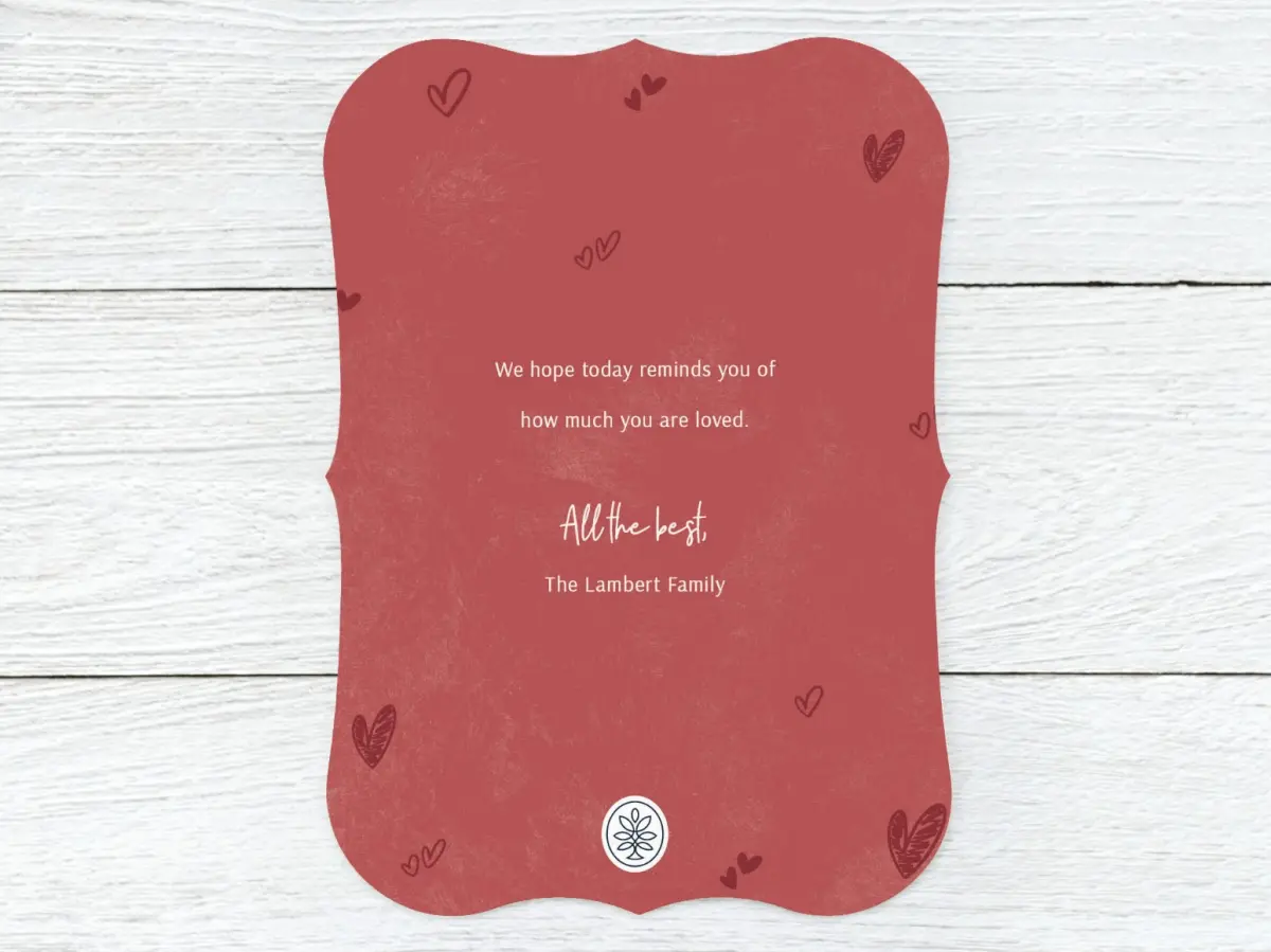 Save the Date Card Back