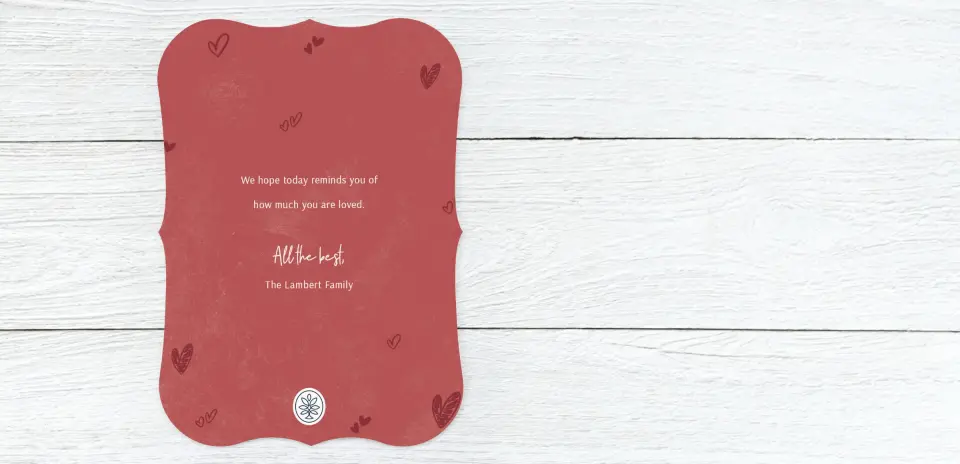 Save the Date Card Back